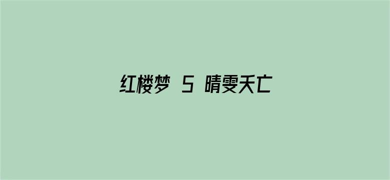 红楼梦 5 晴雯夭亡